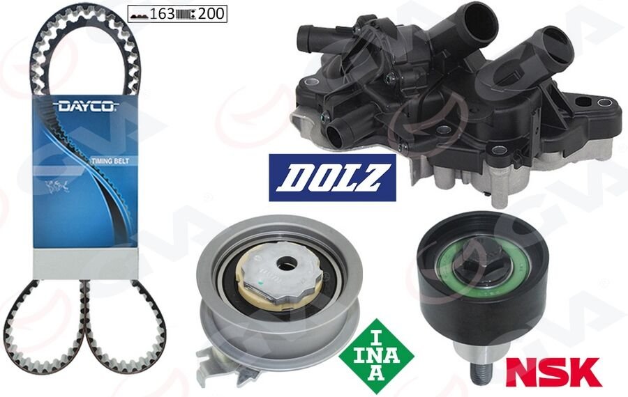 DEVİRDAİMLİ EKSANTRİK GERGİ KİTİ POLO-GOLF7-PASSAT-A3-LEON 1.2 TSI-1.4 TSI 13 4 ÇIKIŞLI CJZA-CJZB- CYVA-CYVB-CMBA-GVA 59WPK7512-2-04C109244D-04E109479A-04E198119