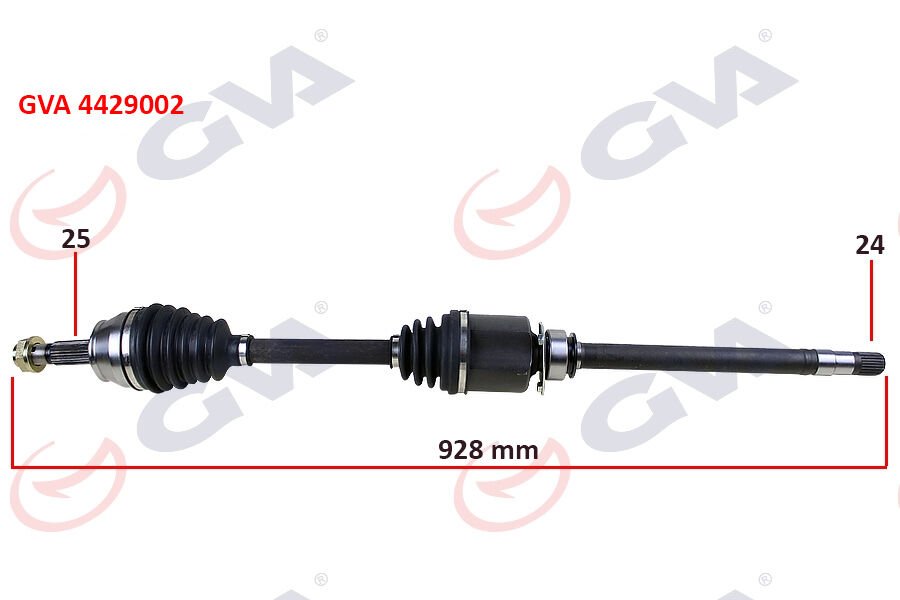 KOMPLE AKS SAĞ DOBLO 1.9 JTD 01 DOBLO-ALBEA 1.3 MTJ 05 928mm-GVA 4429002-46307678