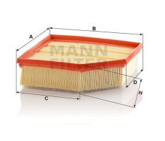 HAVA FİLTRESİ VOLVO S60 2.4D5 01 05 10 V70 2.4D D5 01 08 XC70 2.4D 02 XC90 D5 2006-2014-MANN C23129-30636833