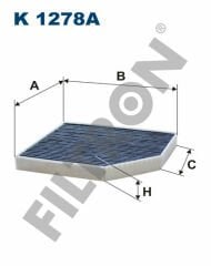 POLEN FİLTRESİ AUDI A4 07 A5 08 Q5 08 1.8TFSI-2.0TFSI-3.0TFSI-3.2FSI-FILTRON K1278A-8K0819439A