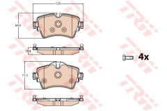 FREN BALATASI ON BMW F40 F45 F46 F48 F39 G30 G20 G01 G02 Z4 G29 MINI F60 F54-TRW GDB2087-34106863293-34106874034