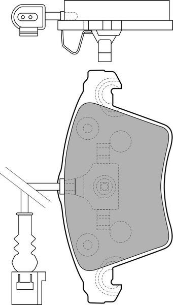 ÖN BALATA FİŞLİ TRANSPORTER T5 16 JANT YM KALIN 03-DELPHI-7H0698151-7H0698151B