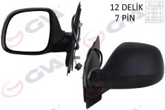 DIŞ DİKİZ AYNASI SOL TRANSPORTER T6 CARAVELLE 10 ELEKTRİKLİ ISITMALI KATLANIR ASFERİK 7 FİŞ VM-6196EBAL-GVA-7E1857507CF9B9-7E1857527F9B9-7E1857