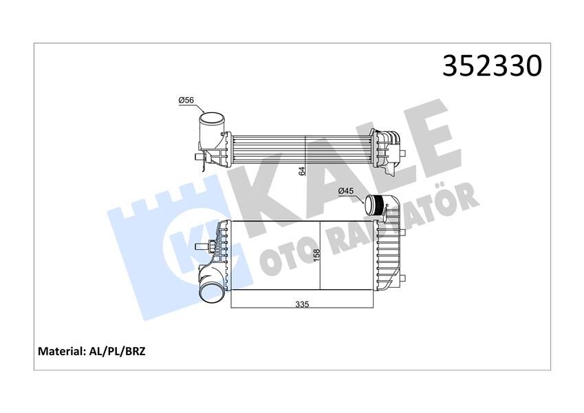 TURBO RADTYATORU C MAX II FOCUS III TRANSIT CONNECT TOURNEO CONNECT 1.5TDCI 11-KALE-1712541BV619L440CD BV61-9L440