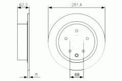 ARKA FREN AYNASI NISSAN JUKE 10 QASHQAI 07 12 292 x9x5 DELİK-TRW-432069W100-43206JA00A