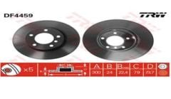 FREN DISKI ON BMW E81 E82 E87 E88 E90 E91 E92 Z4 E89-TRW-34116854998