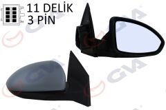 DIŞ DİKİZ AYNASI SAĞ CRUZE 09 ELEKTRİKLİ ISITMALI ASTARLI ASFERİK-GVA-96831843