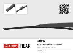 SİLECEK SÜPÜRGESİ ARKA MUZ TİPİ 280mm LEON 03/09 PASSAT VARIANT 08/05-SILBAK SB11AR
