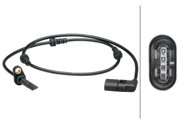 ABS SENSORU ON SOL MERCEDES C-CLASS W205 S205 C205 A205-HELLA 6PU012679431-A2059058103