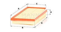 HAVA FILTRESI MERCEDES M264 W205 S205 C205 A205 C257 W213 C238 A238 X253 C253-MANN C36016-A2640940100