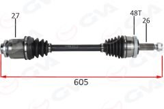 KOMPLE AKS ÖN SAG HYUNDAI TUCSON JM 2.0 CRDI ABSLI 04-10-GVA 4491210-495002E550
