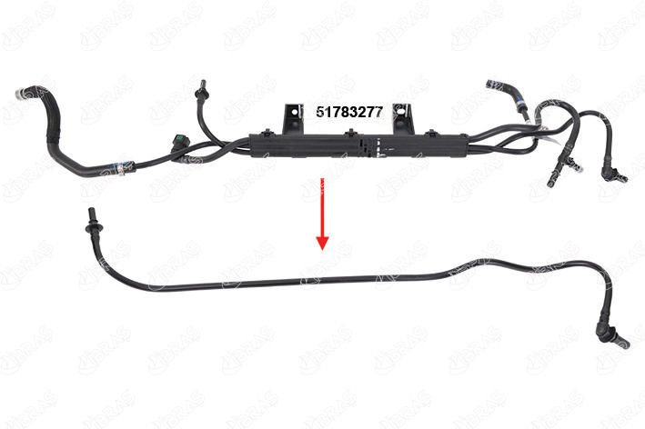 YAKIT BORUSU BRAKET HARIC DOBLO 1.3 MULTIJET-IBRAS 14611-51783277