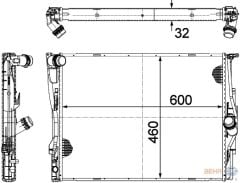 MOTOR SU RADYATORU MEKANIK SANZ. TAPASIZ BMW E81 E82 E87 E88 E90 E91 E92 E93 X1 E84 Z4 E89-MAHLE CR1089000P-17117559273