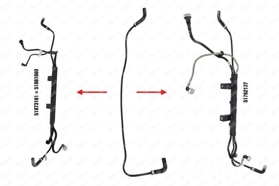 YAKIT BORUSU BRAKET HARIC NEW DOBLO 1.3 MULTIJET-IBRAS 14616-51873181