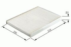 POLEN FİLTRESİ P4007-CITROEN C-CROSSER-MITSUBISHI LANCER VIII-OUTLANDER II-COLT 08 CU2141-SARDES SC838-6447.ZX-7803A004