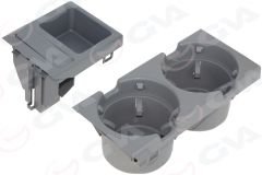 BARDAKLI VE MADENİ PARA KUTUSU SET GRİ BMW E46 98 04-GVA 9103631-51168248504G1