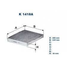 POLEN FİLTRESİ KARBONLU VOLVO XC40 2017 2020-FILTRON K1418A-31497285-32226484