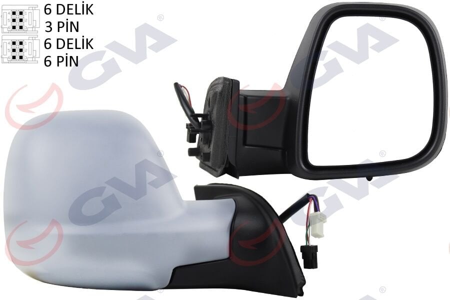 DIŞ DİKİZ AYNASI ELEKTRİKLİ KATLANIR SAĞ PARTNER-BERLINGO 13- ASTARLI KONVEKS CAM SENSÖRLÜ VM-8118EBPSR-GVA-1608177980 - 1608181080