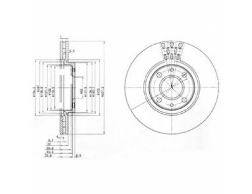 ÖN FREN AYNASI DOBLO-LINEA-FIORINO-BIPPER-NEMO-LINEA-500-BRAVO-MITO-IDEA 15JNT 257.5x22x4DLxHAVALI-DELPHI BG3574-71739640-52015293-1618879780
