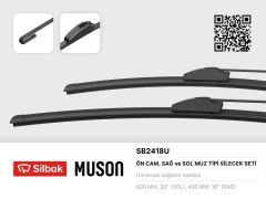 SİLECEK SÜPÜRGESİ 600/450MM MUZ TİPİ INSIGNIA-SILBAK SB2418U