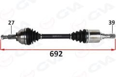 ÖN AKS SOL RENAULT TRAFIC II 2.0 DCI 01-14 -VIVARO X83 2.0 CDTI 15--GVA 4419613-8200776537-391016100R-8200776538