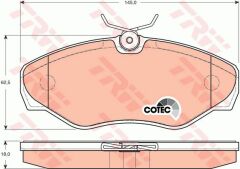 ÖN BALATA TRAFIC 3.01 06 VIVARO 8.01 06 PRIMASTAR 01 06-TRW GDB1478-7701054771-4106000QAE-4414519