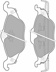 ÖN FREN BALATASI ASTRA G 1.2-1.4-1.6-1.7D-1.8-2.0D 98-05 ZAFIRA 1.8-2.0D 16V 98-05-DELPHI LP1673-1605034-9195144-1605070-1605091