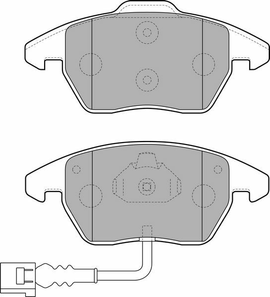 ÖN BALATA FİŞLİ CADDY III 04 GOLF IV V VI 97 JETTA PASSAT 05 POLO 09 OCTAVIA 04-DELPHI LP1837-1K0698151-1K0698151E-WVA23587