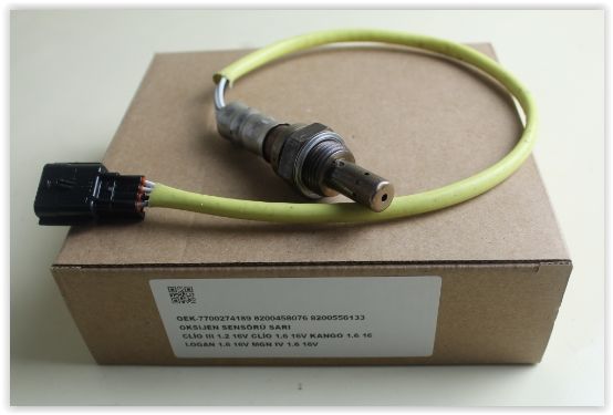 OKSİJEN SENSÖRÜ SARI CLIO III 1.2 16V-1.6 16V-KNG 1.6 16V-LOGAN 1.6 16V-MGN IV 1.6 16V-OEK 8200556133-7700274189-8200458076-8200556133