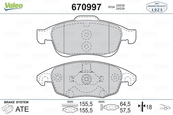 ÖN BALATA C4 PICASSO 1.6 HDI 110hp 06 11 PARTNER 08 11 TEPE-BERLINGO 08 11 5008 09 DS4 DS5-VALEO-1647862480-4253.61-4254.13-4254.12